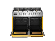 Bertazzoni PRO106L2EGIT2 100 cm 6-burner electric double oven Professional Series-Yellow