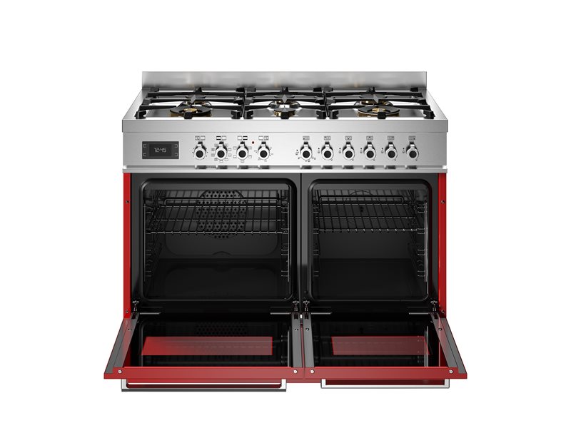 Bertazzoni PRO106L2EROT2 100 cm 6-burner electric double oven Professional Series-Red