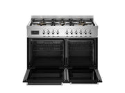 Bertazzoni PRO106L2ENET2 100 cm 6-burner electric double oven Professional Series-Black