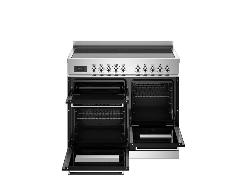Bertazzoni PRO105I3ENET2 100 cm induction top electric triple oven Professional Series- Black