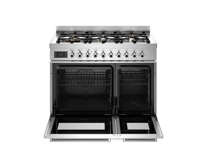 Bertazzoni PRO96L2EXT2 90 cm 6-burner electric double oven Professional Series-Stainless Steel