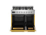 Bertazzoni PRO96L2EGIT2 90 cm 6-burner electric double oven Professional Series-Yellow