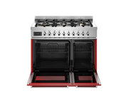 Bertazzoni PRO96L2EROT2 90 cm 6-burner electric double oven Professional Series-Red