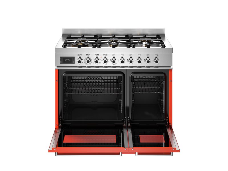 Bertazzoni PRO96L2EART2 90 cm 6-burner electric double oven Professional Series-Orange