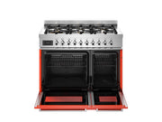 Bertazzoni PRO96L2EART2 90 cm 6-burner electric double oven Professional Series-Orange