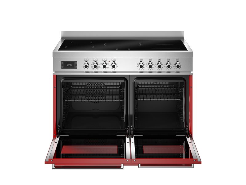 Bertazzoni PRO105I2EROT2 100 cm induction top electric double oven Professional Series-Red