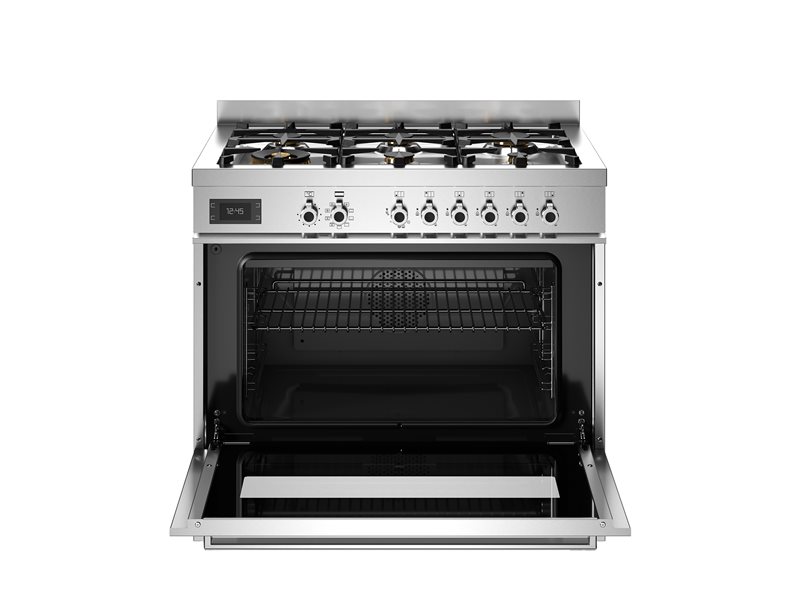 Bertazzoni PRO96L1EXT2 90 cm 6-Burner, Electric Oven Professional Series-Stainless Steel
