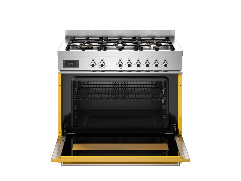 Bertazzoni PRO96L1EGIT2 90 cm 6-Burner, Electric Oven Professional Series-Yellow