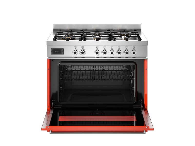 Bertazzoni PRO96L1EART2 90 cm 6-Burner, Electric Oven Professional Series-Orange