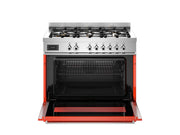 Bertazzoni PRO96L1EART2 90 cm 6-Burner, Electric Oven Professional Series-Orange