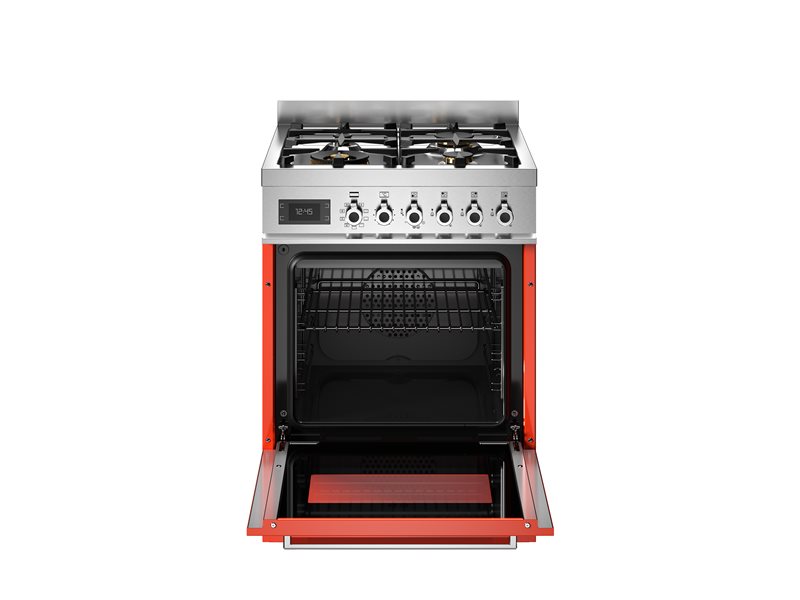 Bertazzoni PRO64L1EART2 60 cm 4-burner electric oven Professional Series-Orange