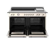 Bertazzoni HER125I2EAVT2 120 cm induction top + griddle, electric double oven Heritage Series-Avorio