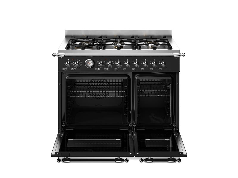 Bertazzoni HER96L2ENET2 90 cm 6-burner electric double oven Heritage Series-Black