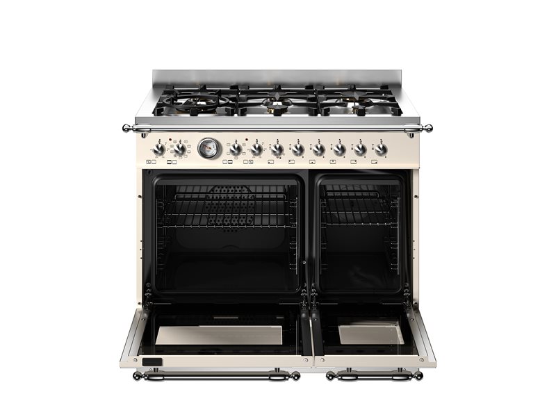 Bertazzoni HER96L2EAVT2 90 cm 6-burner electric double oven Heritage Series-Avorio