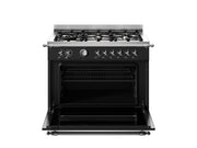 Bertazzoni HER96L1ENET2 90 cm 6-Burner, Electric Oven Heritage Series-Black