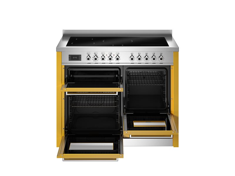 Bertazzoni  PRO115I3EGIT2 110 cm induction top electric triple oven Professional Series- Yellow