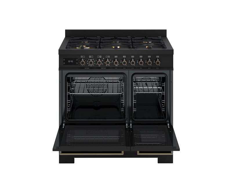 Bertazzoni PRO96L2ECAT2 90 cm 6-burner electric double oven Professional Series-Carbonio