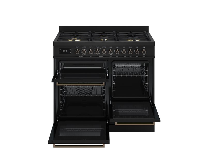 Bertazzoni PRO106L3ECAT2 100 cm 6 burner electric triple oven Professional Series-Carbonio