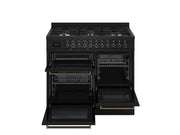Bertazzoni PRO106L3ECAT2 100 cm 6 burner electric triple oven Professional Series-Carbonio