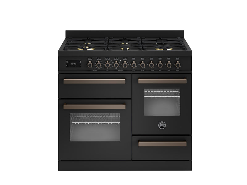 Bertazzoni PRO106L3ECAT2 100 cm 6 burner electric triple oven Professional Series-Carbonio