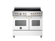 Bertazzoni MAS105I2EBGC2 100 cm induction top electric double oven Master Series-White & Gold