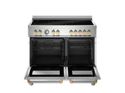 Bertazzoni MAS105I2EBGC2 100 cm induction top electric double oven Master Series-White & Gold