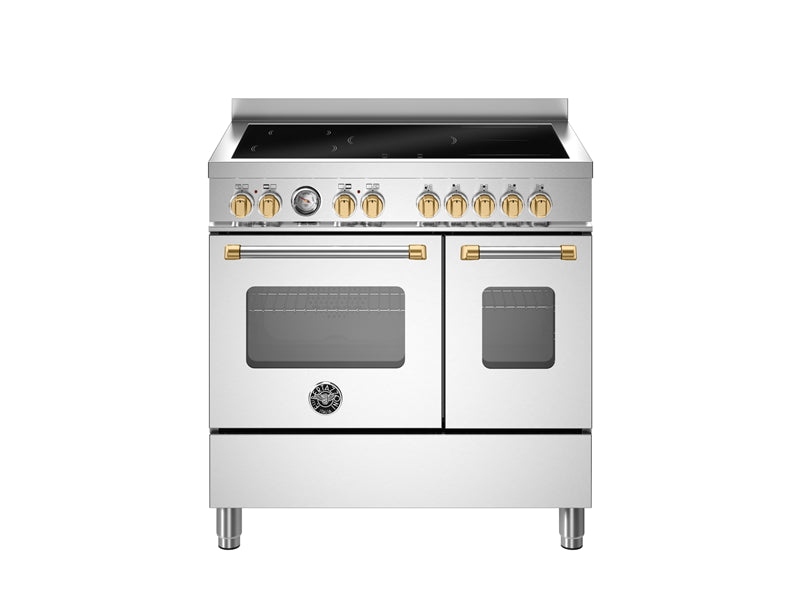 Bertazzoni MAS95I2EXGC2 90 cm induction top electric double oven Master Series- Stainless Steel & Gold