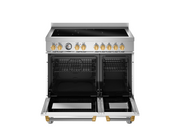 Bertazzoni MAS95I2EBGC2 90 cm induction top electric double oven Master Series- White & Gold