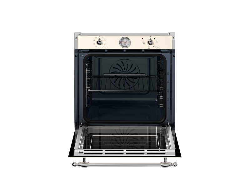 Bertazzoni F609HEREKTAX 60x45cm Combi-Microwave Oven, LED touch Display Modern Series- Ivory/Chrome