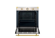 Bertazzoni F609HEREKTAG 60x45cm Combi-Microwave Oven, LED touch Display Modern Series- Ivory/Gold