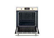 Bertazzonni FHER6117CTAX3 60cm Electric Pyro Built-in Oven, TFT display, total steam Heritage Series-Ivory & Chrome