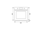 Bertazzoni FMOD6117PTG3 60cm Electric Pyro Built-in Oven, TFT display Modern Series- Mirror Gold