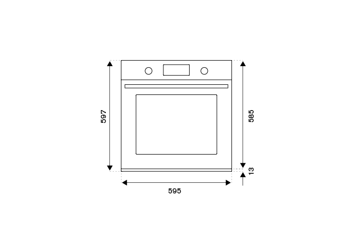 Bertazzoni FMOD6117PTG3 60cm Electric Pyro Built-in Oven, TFT display Modern Series- Mirror Gold