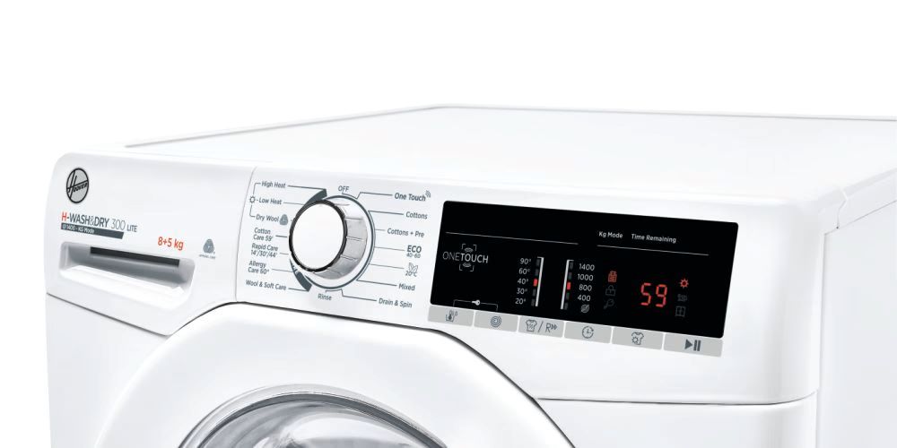 Clearance Hoover H3D485TE/1-80 Freestanding 5/8kg Washer dryer 1400rpm-White