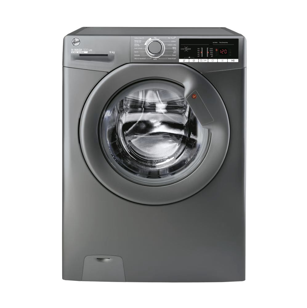 Clearance Hoover H3W49TAGG4/1-80 Freestanding 9kg 1400rpm Washing Machine-Anthracite