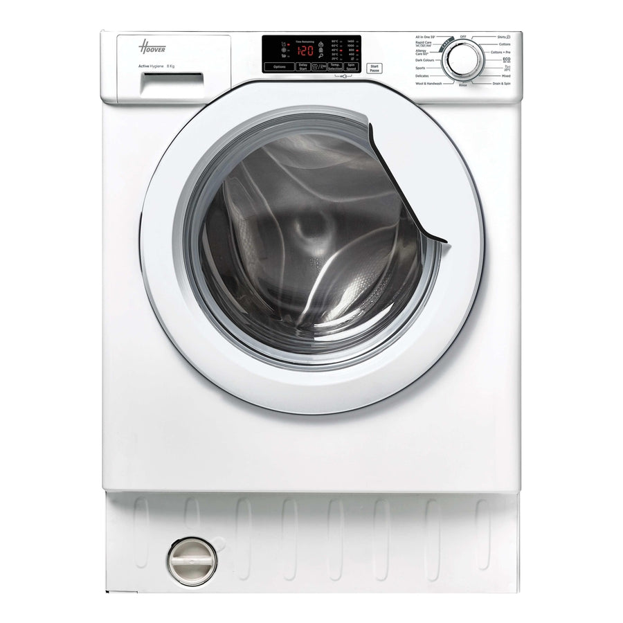 Hoover HBWS 48D1W4J-80 Integrated 8kg Washing machine-White