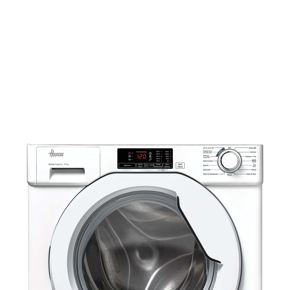 Hoover HBWS 48D1W4J-80 Integrated 8kg Washing machine-White