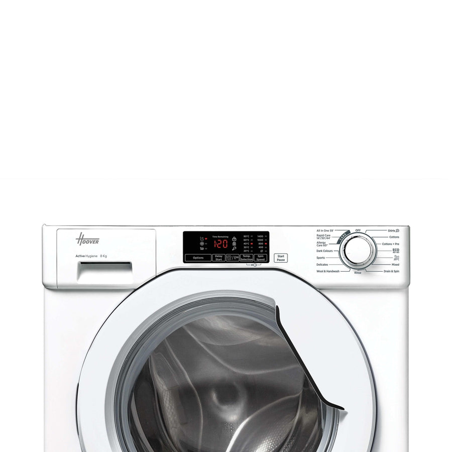 Hoover HBWS 48D1W4J-80 Integrated 8kg Washing machine-White