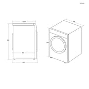Hoover BATD H7A1TCE-80 Heat Pump Tumble Dryer 7kg, white with Chrome door