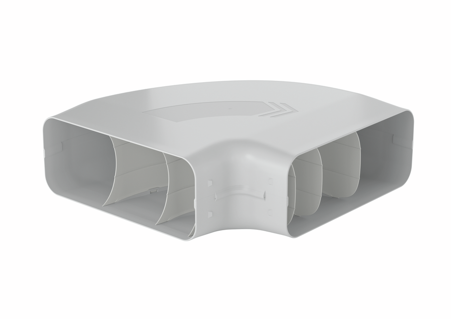 Naber 4051006 PRIME flow P-RBH 150 pipe bend horizontal 90°, light grey