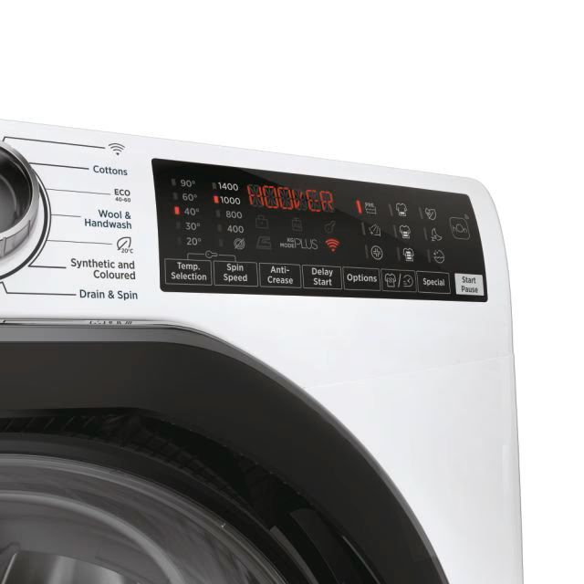 Clearance Hoover H3WPS4106TMB6-80 Freestanding 10kg 1400rpm Washing Machine-White