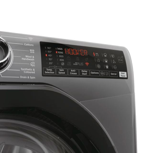Clearance Hoover H3WPS4106TAMBR80 Freestanding 10kg 1400rpm Washing Machine-Anthracite