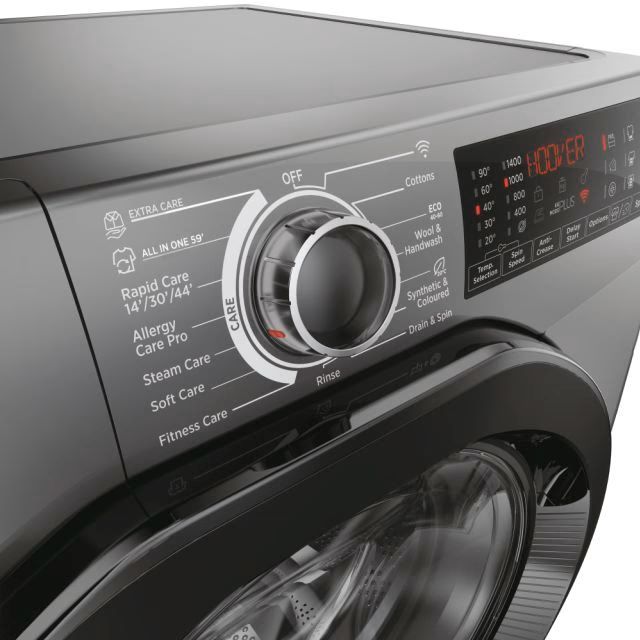Clearance Hoover H3WPS4106TAMBR80 Freestanding 10kg 1400rpm Washing Machine-Anthracite