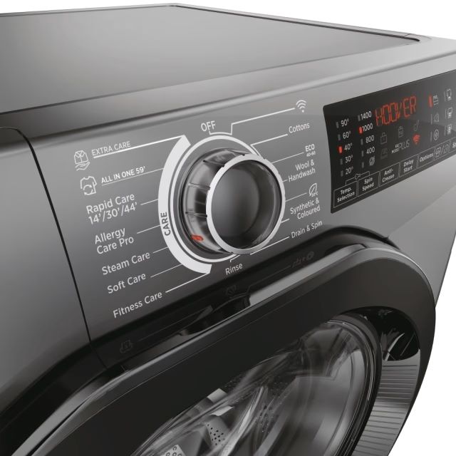 Clearance Hoover H3WPS4146TAMB-80 Freestanding 14kg 1400rpm Washing Machine-Anthracite