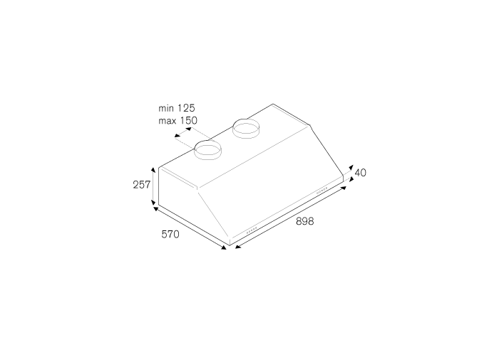 Bertazzoni KU90PRO2XA 90 Undermount Hood 2 Motors Professional Series-Stainless Steel