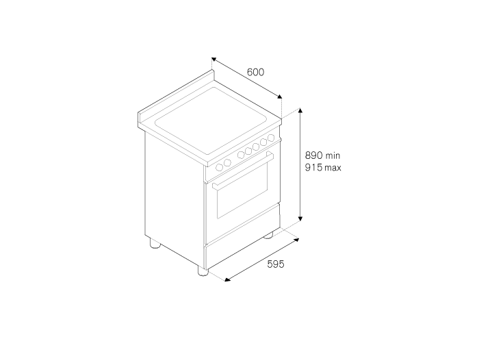 Bertazzoni 60 cm induction top electric oven Master Series-Nero Matt (Black)