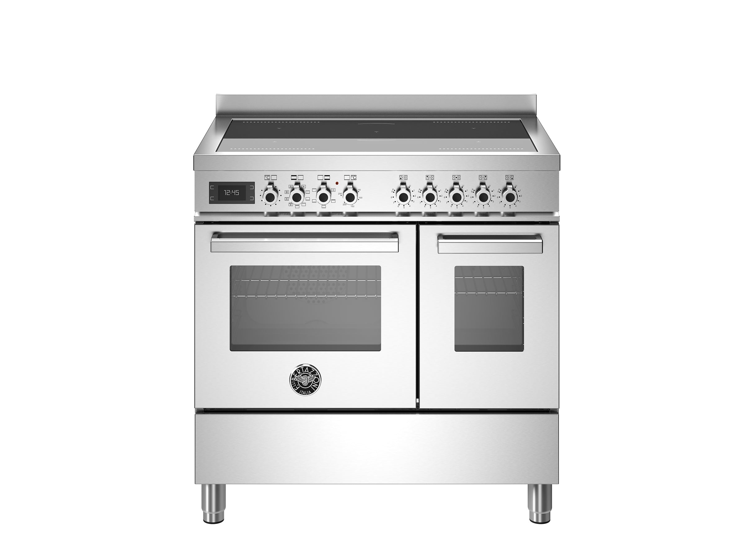 Bertazzoni 90 cm induction top electric double oven Professional Series-Stainless Steel
