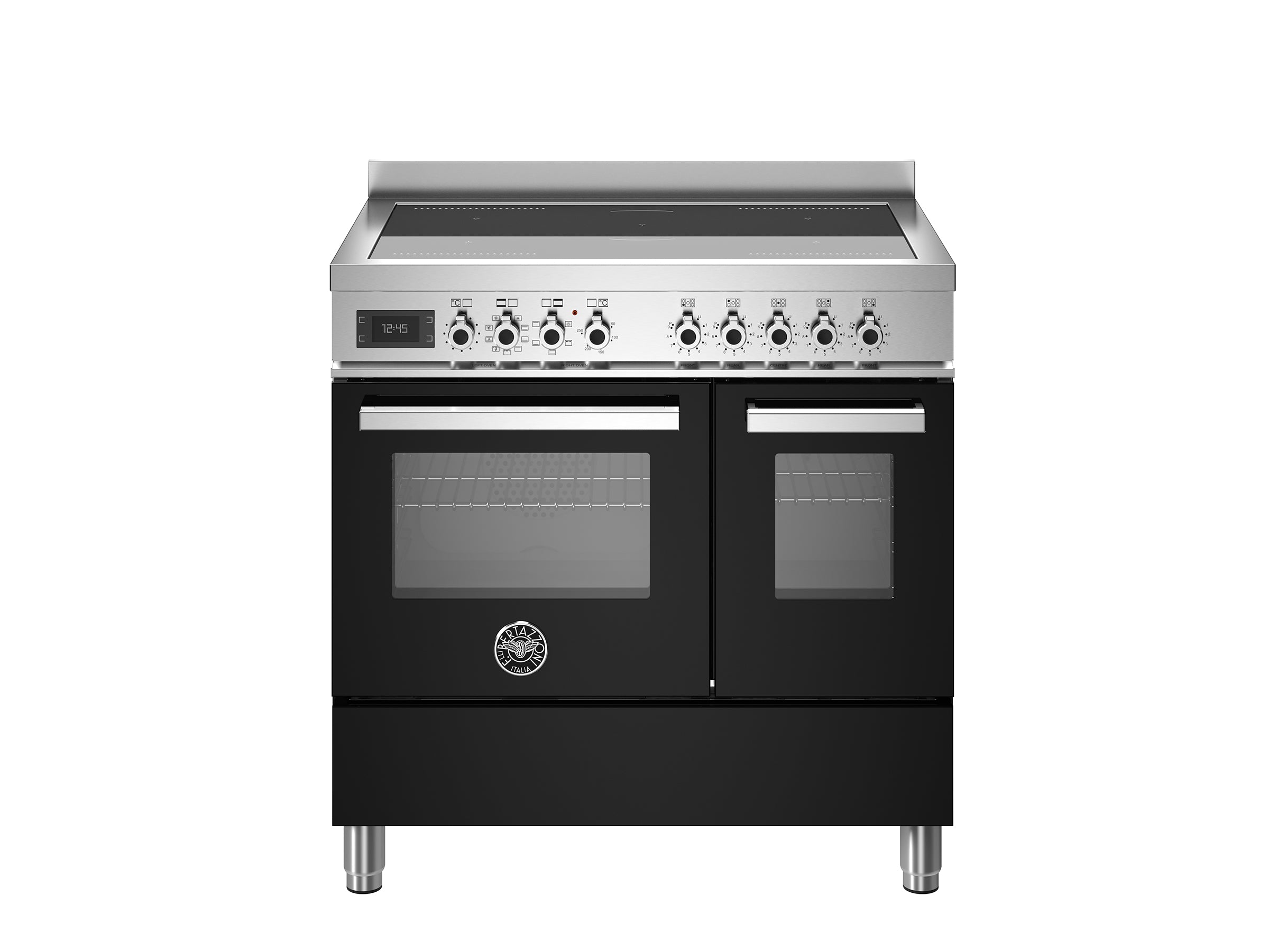 Bertazzoni 90 cm induction top electric double oven Professional Series-Nero (Black)