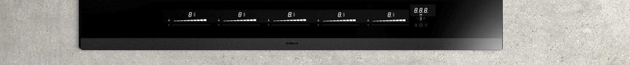 Airforce Artis Pro 80cm Aspirating Induction hob with central downdraft with on-board motor non scratch matt surface
