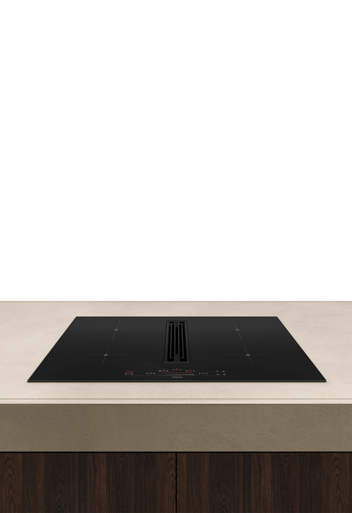 Airforce Innova Artis Prima 60cm Aspirating Induction Hob with Central Extraction On-Board Motor